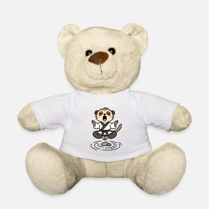 Suricate en kimono Zen Méditatif - Nounours - blanc
