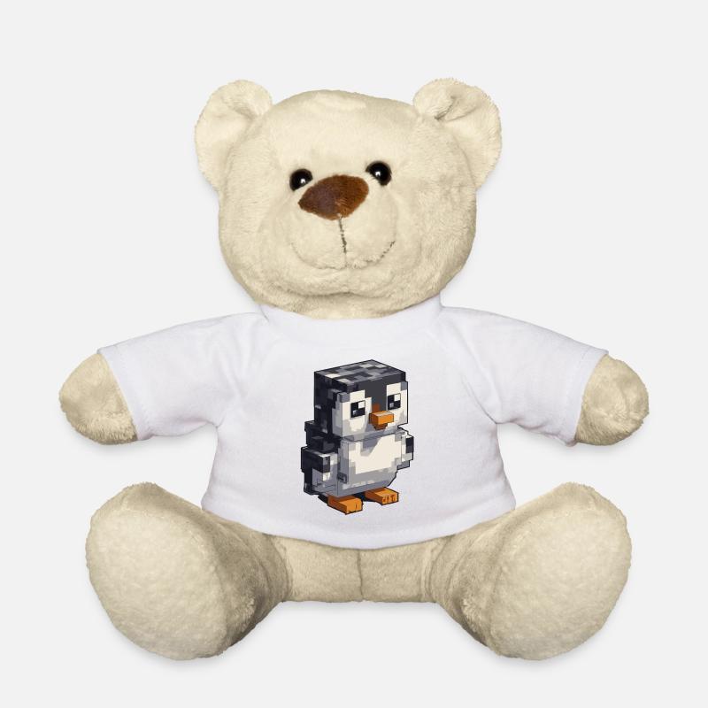 Niedlicher Pixel-Pinguin - Teddy - Weiß