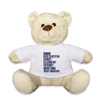 about going wild: Take your failure seriously - Teddy Bear - white - Front