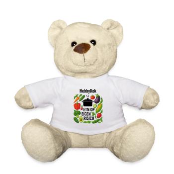 Conception de cercle de couronnes de légumes - Nounours - blanc - Devant