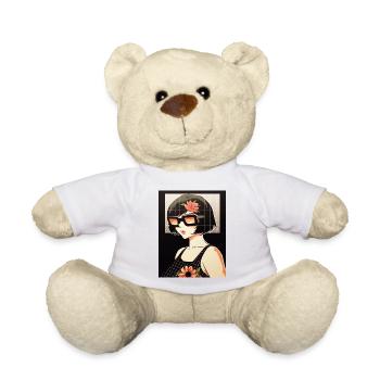 Retro Blüten-Sonnenbrillen Stil - Teddy - Weiß - Vorne