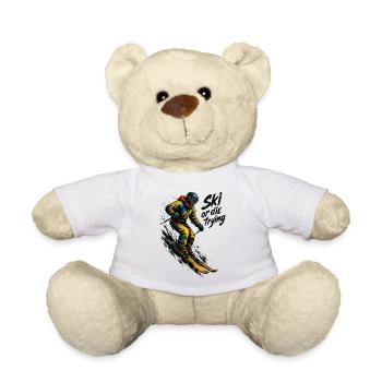 Skiing | Skier | Mountain - Teddy Bear - white - Front