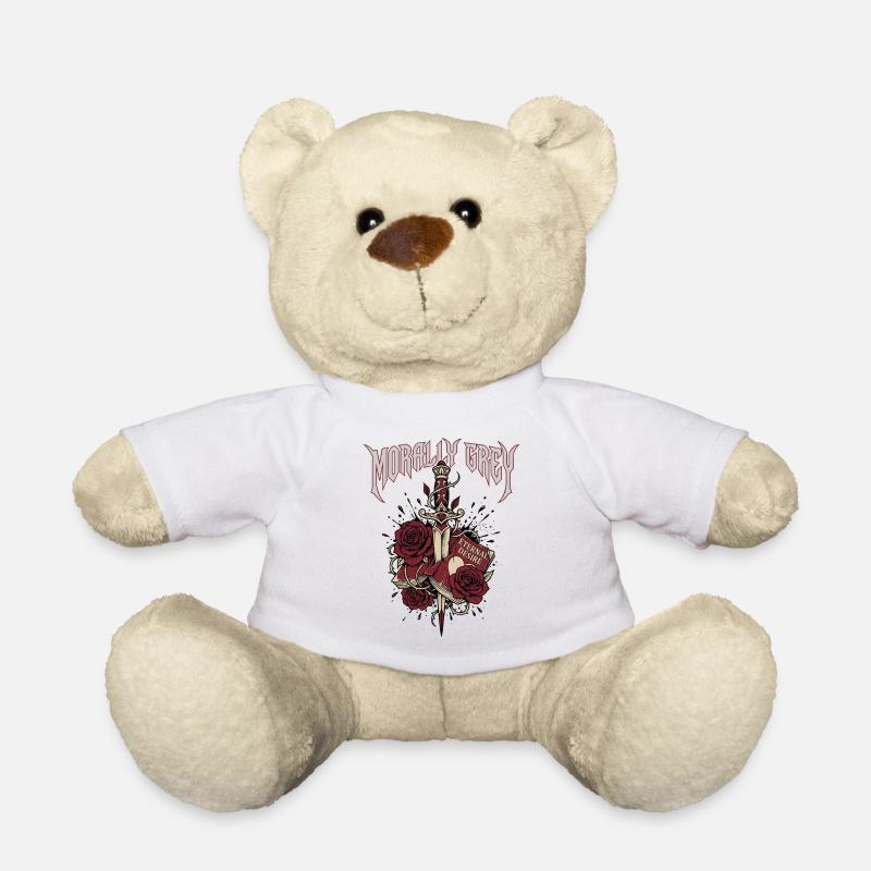 Morally Grey Book Trope Dark Romance Reader - Teddy Bear - white