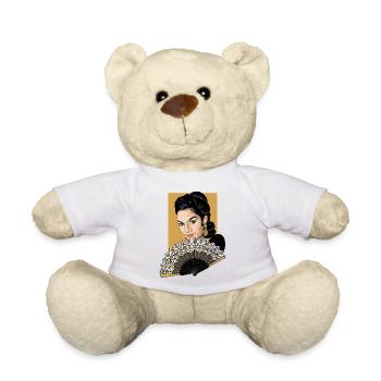 LOLA Fan - Teddy Bear - white - Front
