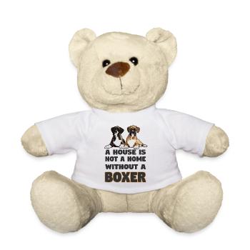Une maison n’est pas un foyer sans boxeur - Nounours - blanc - Devant