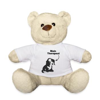 MEIN HUND IST MEIN THERAPEUT! 🐶 DOGLOVER SEELE - Teddy - Weiß - Vorne