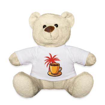 Tropical Coffee Palm Style - Teddy Bear - white - Front