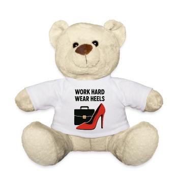 Business Babe : Talons à la Travail Dur - Nounours - blanc - Devant