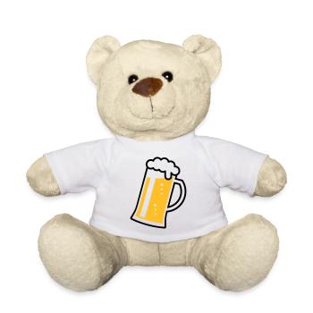 Maßkrug (bière / chope / verre à bière / R /// 2C) - Nounours - blanc - Devant