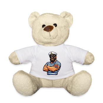 Seemann mit Tattoo - Teddy - Weiß - Vorne
