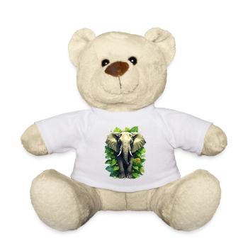 Ein Elefant im Dschungel - Teddy - Weiß - Vorne