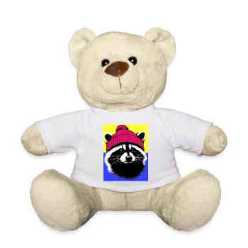 Raton laveur - Nounours - blanc - Devant