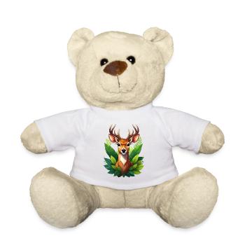 A deer or deer in the forest - Teddy Bear - white - Front