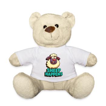 sheep happens - ist eben so, wie es ist - Teddy - Weiß - Vorne