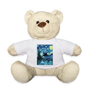 Nuit étoilée Peinture de la faune océanique de l’Orque I - Nounours - blanc - Devant