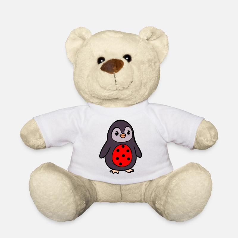 Pinguin Marienkäfer Kostüm - Teddy - Weiß