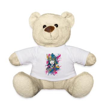 Samurai Kriegerin - Teddy - Weiß - Vorne