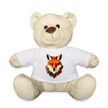 Füchse Style Blumen - Teddy - Weiß - Vorne