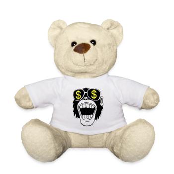 Affe mit Brille - Teddy - Weiß - Vorne