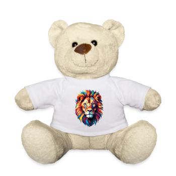 lion - Teddy Bear - white - Front