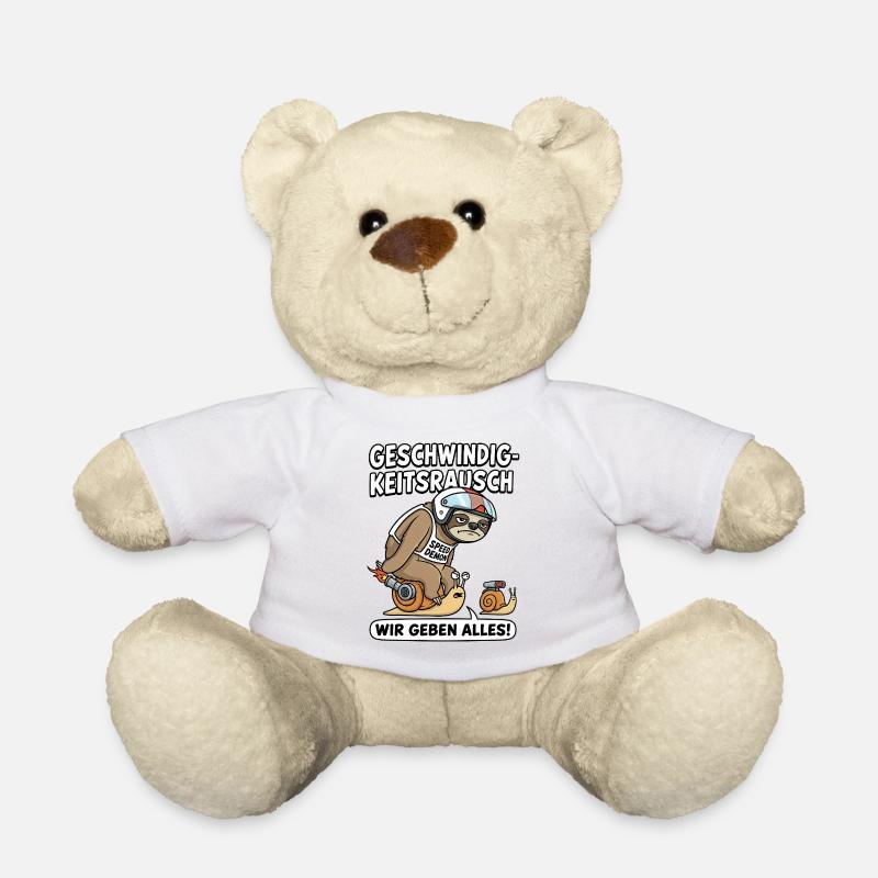 Geschwindigkeitsrausch: Schnelle Schnecke - Teddy - Weiß