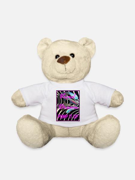 Pump It Up by Vivid Dream - Teddy Bear - white
