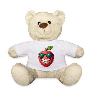 Cute Lichi Cartoon with Sunglasses Summer Joy - Teddy Bear - white - Front