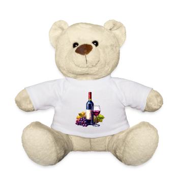 Rotwein / Wein - Teddy - Weiß - Vorne