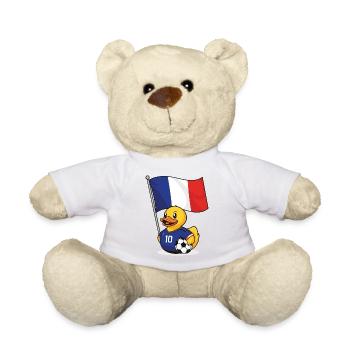 Maillot de football français pour les supporters - Nounours - blanc - Devant