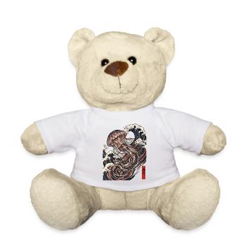 Jellyfish Japanese Ocean - Teddy Bear - white - Front
