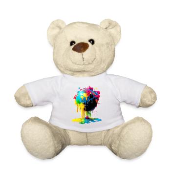Globus - Erde - Weltkugel - Teddy - Weiß - Vorne