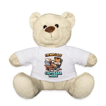 Capybara Mode Not Lazy Bear - Teddy Bear - white - Front