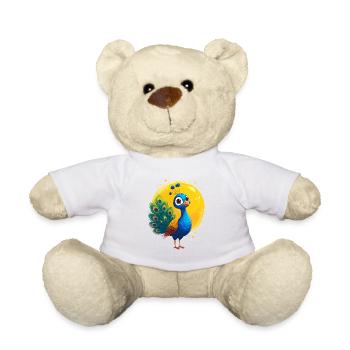 Peacock - Teddy Bear - white - Front