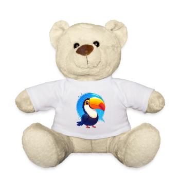 Toucan - Teddy Bear - white - Front