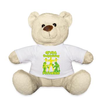 Fitness-gymGirlsG - Nounours - blanc - Devant