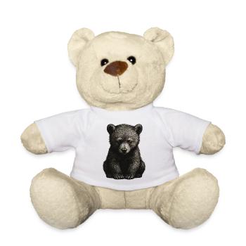 Schwarz-Weiß Bärenjunge - Teddy - Weiß - Vorne