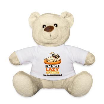 Pas paresseux, juste un petit carlin qui ne profite de rien. - Nounours - blanc - Devant