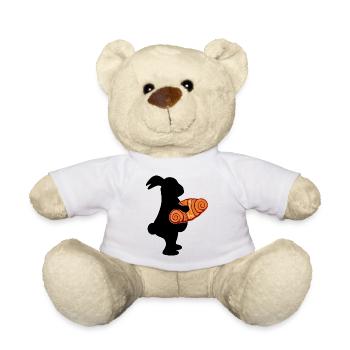 Easter Bunny Bunny Franzbrötchen - Teddy Bear - white - Front