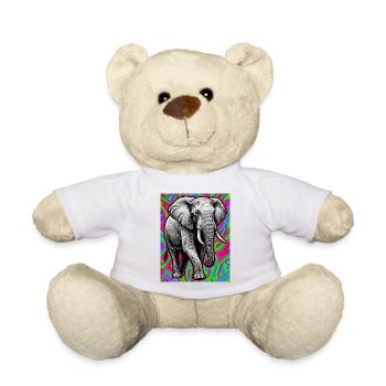 Elefant - Teddy - Weiß - Vorne
