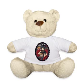 Horror Popcorn Kino Abend Humor - Teddy - Weiß - Vorne