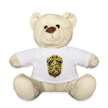 OG Kush Graffiti Bud Art Print - Teddy - Weiß - Vorne