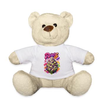 Runtz Candy Graffiti Art Print - Teddy Bear - white - Front