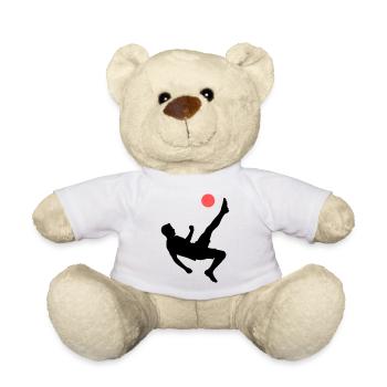Dynamic overhead kick football - Teddy Bear - white - Front