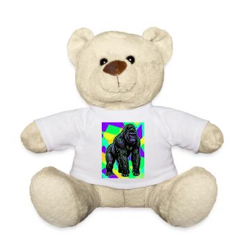 gorilla - Teddy Bear - white - Front