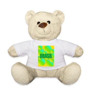 Brasil Neon Blasen Design - Teddy - Weiß - Vorne