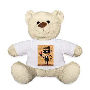 Maskierter Kellner, Gehirngebäck - Teddy - Weiß - Vorne