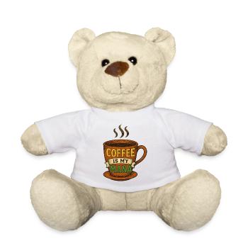Coffee Mana Tasse Illustration - Teddy - Weiß - Vorne