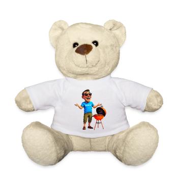 Invitation au barbecue - Nounours - blanc - Devant