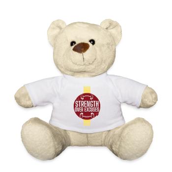 Stärke übertrifft Apologie - Teddy - Weiß - Vorne