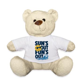 Suns Out Funs Out Summer - Teddy Bear - white - Front